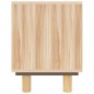 Mobile TV Marrone 105x30x40 cm Massello Pino e Rattan Naturale