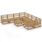 vidaXL Set Divani da Giardino 9 pz in Legno Massello di Pino vidaXL Set Divani da Giardino 9 pz in Legno Massello di Pino