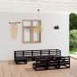 Set Divani da Giardino 11 pz in Legno Massello di Pino Set Divani da Giardino 11 pz in Legno Massello di Pino