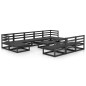 Set Divani da Giardino 11 pz in Legno Massello di Pino Set Divani da Giardino 11 pz in Legno Massello di Pino