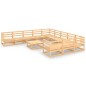 vidaXL Set Divani da Giardino 12 pz in Legno Massello di Pino vidaXL Set Divani da Giardino 12 pz in Legno Massello di Pino