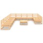 vidaXL Set Divani da Giardino 12 pz in Legno Massello di Pino vidaXL Set Divani da Giardino 12 pz in Legno Massello di Pino