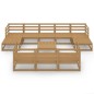 vidaXL Set Divani da Giardino 11 pz in Legno Massello di Pino vidaXL Set Divani da Giardino 11 pz in Legno Massello di Pino