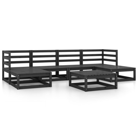 vidaXL Set Divani da Giardino 7 pz in Legno Massello di Pino