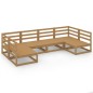 vidaXL Set Divani da Giardino 6 pz in Legno Massello di Pino vidaXL Set Divani da Giardino 6 pz in Legno Massello di Pino