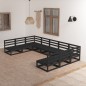 vidaXL Set Divani da Giardino 9 pz in Legno Massello di Pino vidaXL Set Divani da Giardino 9 pz in Legno Massello di Pino