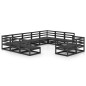 vidaXL Set Divani da Giardino 11 pz in Legno Massello di Pino vidaXL Set Divani da Giardino 11 pz in Legno Massello di Pino
