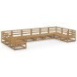 vidaXL Set Divani da Giardino 10 pz in Legno Massello di Pino vidaXL Set Divani da Giardino 10 pz in Legno Massello di Pino