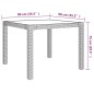Set da Pranzo per Esterni 3 pz con Cuscini in Polyrattan Grigio Set da Pranzo per Esterni 3 pz con Cuscini in Polyrattan Grigio
