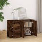 Credenza Rovere Fumo 100x33x59,5 cm in Legno Multistrato Credenza Rovere Fumo 100x33x59,5 cm in Legno Multistrato