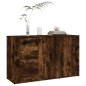 Credenza Rovere Fumo 100x33x59,5 cm in Legno Multistrato Credenza Rovere Fumo 100x33x59,5 cm in Legno Multistrato