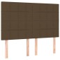 vidaXL Testiere 4 pz Marrone Scuro 72x5x78/88 cm in Tessuto vidaXL Testiere 4 pz Marrone Scuro 72x5x78/88 cm in Tessuto