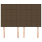 vidaXL Testiere 4 pz Marrone Scuro 72x5x78/88 cm in Tessuto vidaXL Testiere 4 pz Marrone Scuro 72x5x78/88 cm in Tessuto