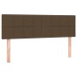 vidaXL Giroletto a Molle con Materasso Marrone Scuro 140x190cm Tessuto