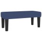 Giroletto a Molle con Materasso Blu 120x200 cm in Tessuto