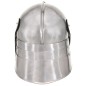 Elmo da Cavaliere Medievale Antico LARP in Acciaio Argento Elmo da Cavaliere Medievale Antico LARP in Acciaio Argento