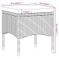 Set Bistrot da Giardino 5pz Polyrattan e Vetro Temperato Grigio Set Bistrot da Giardino 5pz Polyrattan e Vetro Temperato Grigio