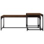 Tavolini da Salotto 2 pz Rovere Marrone in Legno Multistrato Tavolini da Salotto 2 pz Rovere Marrone in Legno Multistrato