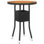 Set Divani da Giardino 5 pz in Polyrattan Nero Set Divani da Giardino 5 pz in Polyrattan Nero