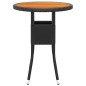 Set Divani da Giardino 5 pz in Polyrattan Nero Set Divani da Giardino 5 pz in Polyrattan Nero