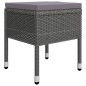 Set da Pranzo da Giardino 7 pz Grigio