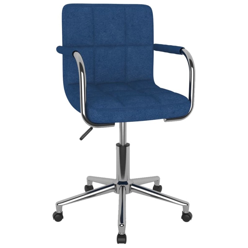 Sedia da Ufficio Girevole Blu in Tessuto Sedia da Ufficio Girevole Blu in Tessuto