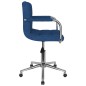 Sedia da Ufficio Girevole Blu in Tessuto Sedia da Ufficio Girevole Blu in Tessuto