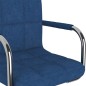 Sedia da Ufficio Girevole Blu in Tessuto Sedia da Ufficio Girevole Blu in Tessuto