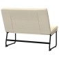 Panca Crema 100x75x76 cm in Tessuto