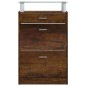 Scarpiera Rovere Fumo 63x24x104 cm in Legno Multistrato Scarpiera Rovere Fumo 63x24x104 cm in Legno Multistrato