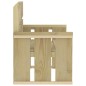 Set da Pranzo da Giardino 3 pz in Legno di Pino Impregnato Set da Pranzo da Giardino 3 pz in Legno di Pino Impregnato