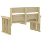 Set da Pranzo da Giardino 3 pz in Legno di Pino Impregnato Set da Pranzo da Giardino 3 pz in Legno di Pino Impregnato