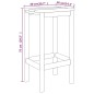Set Bistrò da Giardino 3 pz in Legno di Pino Impregnato Set Bistrò da Giardino 3 pz in Legno di Pino Impregnato