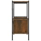 Scaffalatura 3 Livelli con Mobiletto 80x40x92cm Acciaio e Legno Scaffalatura 3 Livelli con Mobiletto 80x40x92cm Acciaio e Legno