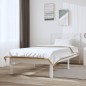 Giroletto senza Materasso Bianco 100x200 cm Legno Massello Pino Giroletto senza Materasso Bianco 100x200 cm Legno Massello Pino