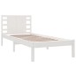Giroletto senza Materasso Bianco 100x200 cm Legno Massello Pino Giroletto senza Materasso Bianco 100x200 cm Legno Massello Pino
