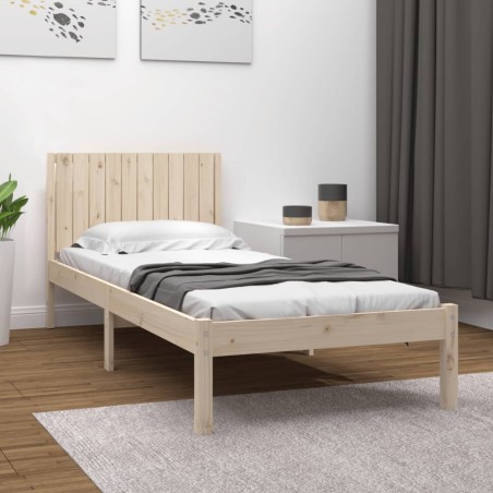 Giroletto senza Materasso 100x200 cm in Legno Massello di Pino