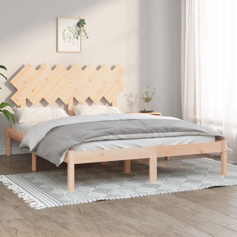 Giroletto 140x190 cm 4FT6 Double in Legno Massello Giroletto 140x190 cm 4FT6 Double in Legno Massello