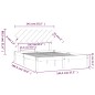 Giroletto 140x190 cm 4FT6 Double in Legno Massello Giroletto 140x190 cm 4FT6 Double in Legno Massello