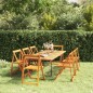 Sedie da Giardino Pieghevoli 8 pz in Legno Massello di Acacia Sedie da Giardino Pieghevoli 8 pz in Legno Massello di Acacia
