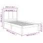 Giroletto senza Materasso 100x200 cm in Legno Massello di Pino Giroletto senza Materasso 100x200 cm in Legno Massello di Pino