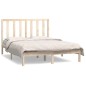 Letto senza Materasso 140x190 cm in Legno Massello di Pino