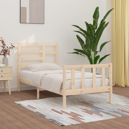 Giroletto senza Materasso 100x200 cm in Legno Massello di Pino