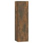 Set di Mobili Porta TV 4 pz Rovere Fumo in Legno Multistrato Set di Mobili Porta TV 4 pz Rovere Fumo in Legno Multistrato