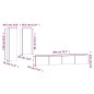 Set di Mobili Porta TV 4 pz Rovere Fumo in Legno Multistrato Set di Mobili Porta TV 4 pz Rovere Fumo in Legno Multistrato