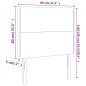 Testiera 2 pz Marrone Scuro 80x5x78/88 cm in Tessuto Testiera 2 pz Marrone Scuro 80x5x78/88 cm in Tessuto
