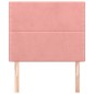 Testiere 2 pz Rosa 100x5x78/88 cm in Velluto Testiere 2 pz Rosa 100x5x78/88 cm in Velluto