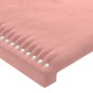 Testiere 2 pz Rosa 100x5x78/88 cm in Velluto Testiere 2 pz Rosa 100x5x78/88 cm in Velluto