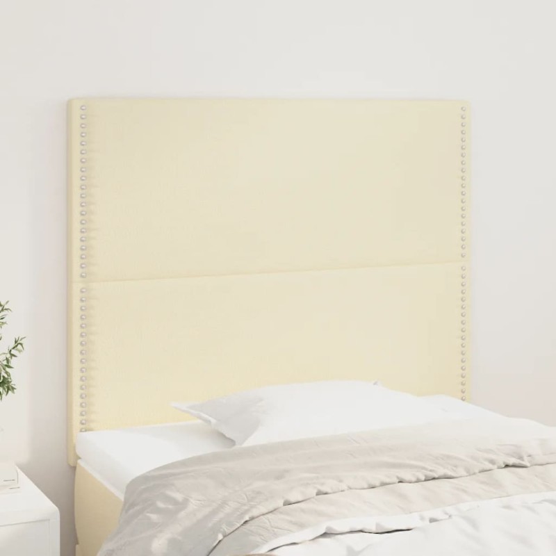Testiera 2 pz Crema 80x5x78/88 cm in Similpelle Testiera 2 pz Crema 80x5x78/88 cm in Similpelle