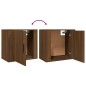 Comodino a Muro Rovere Marrone 50x30x47 cm Comodino a Muro Rovere Marrone 50x30x47 cm